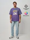 Мужская футболка оверсайз / Los Angeles Lakers / Kobe Brya