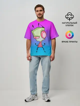 Мужская футболка оверсайз / Захватчик Зим