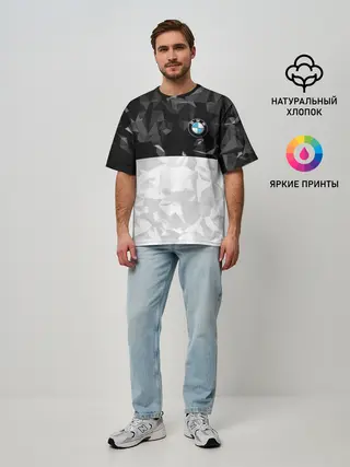 Мужская футболка оверсайз / BMW BLACK COLLECTION