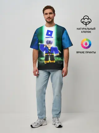 Мужская футболка оверсайз / DRAGONBALL | ROBLOX | РОБЛОКС