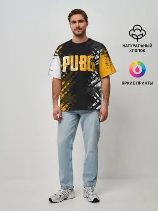Мужская футболка оверсайз / PUBG