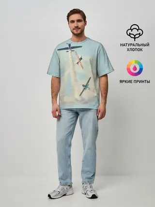 Мужская футболка оверсайз / Planes