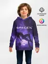 Детское худи / Space X Girl in zero gravity