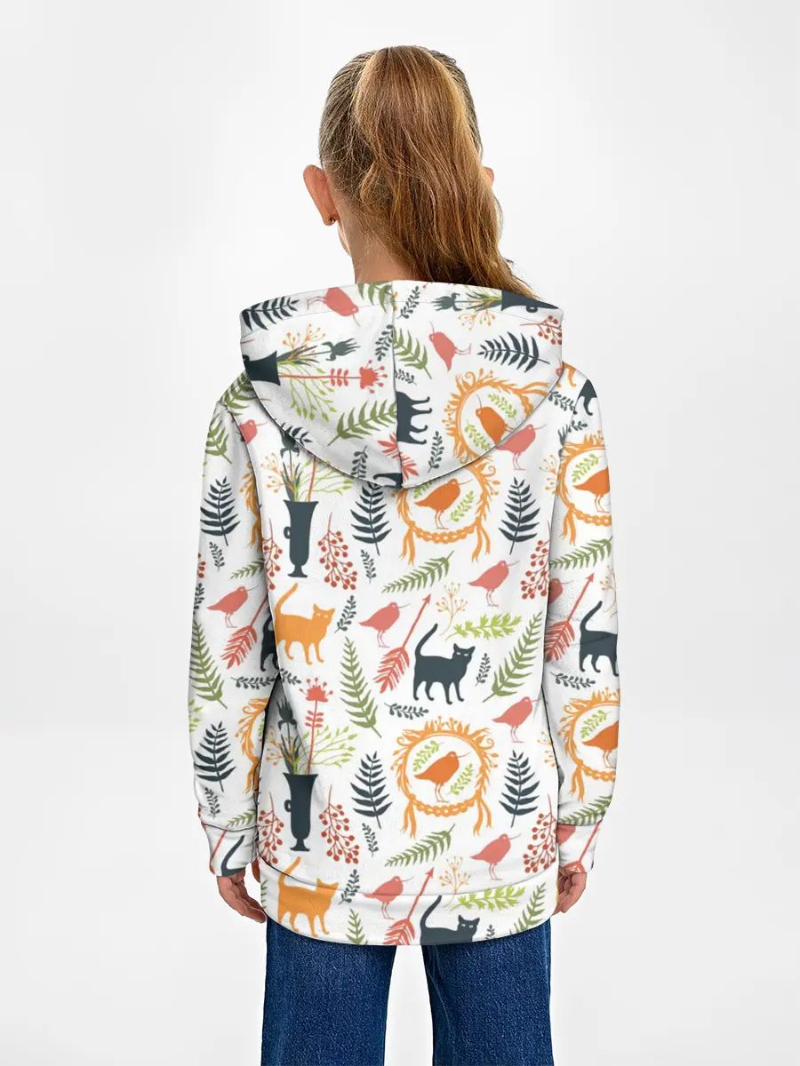 Детское худи / О кошках и птичках