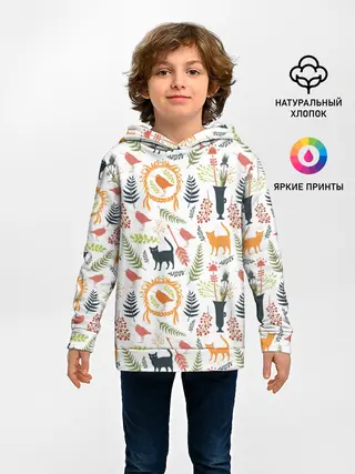 Детское худи / О кошках и птичках