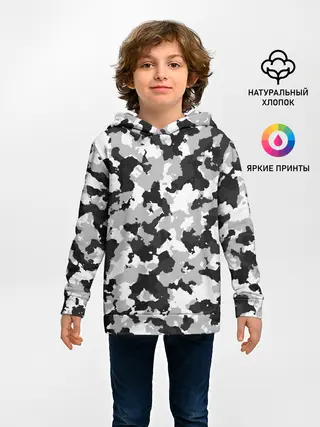 Детское худи / Холодный камуфляж