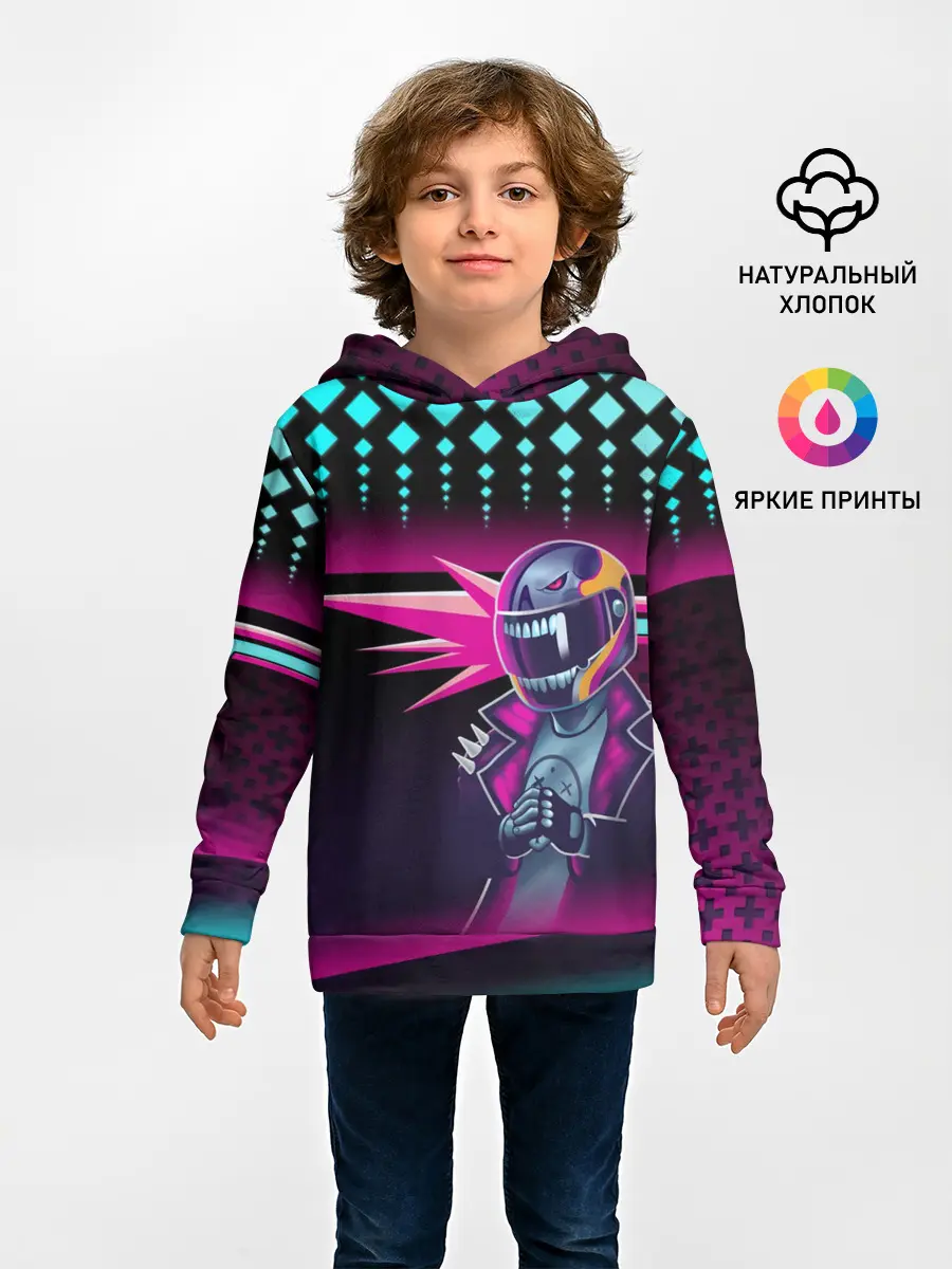 Детское худи / НЕОНОВЫЙ ГОНЩИК
