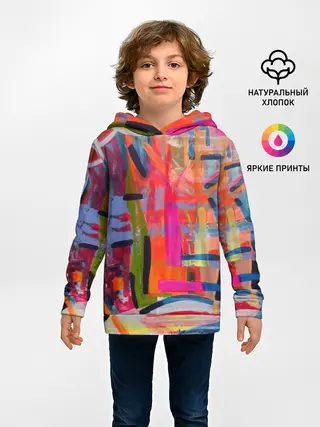 Детское худи / Абстракция из полос