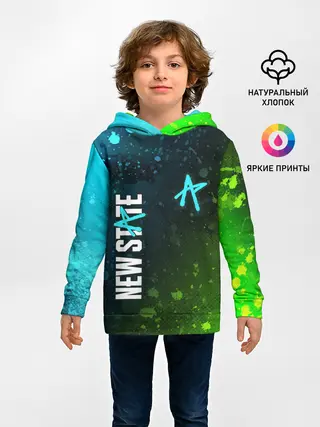 Детское худи / ПАБГ New State - Брызги
