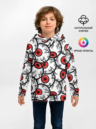 Детское худи / HALLOWEEN EYES / ХЕЛЛОУИН ГЛАЗА