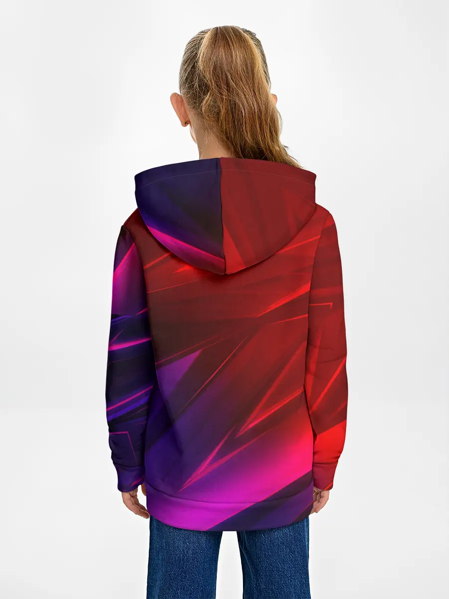 Детское худи / NEON GEOMETRY STRIPES