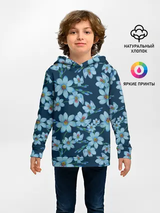 Детское худи / Иксии не темно синем фоне