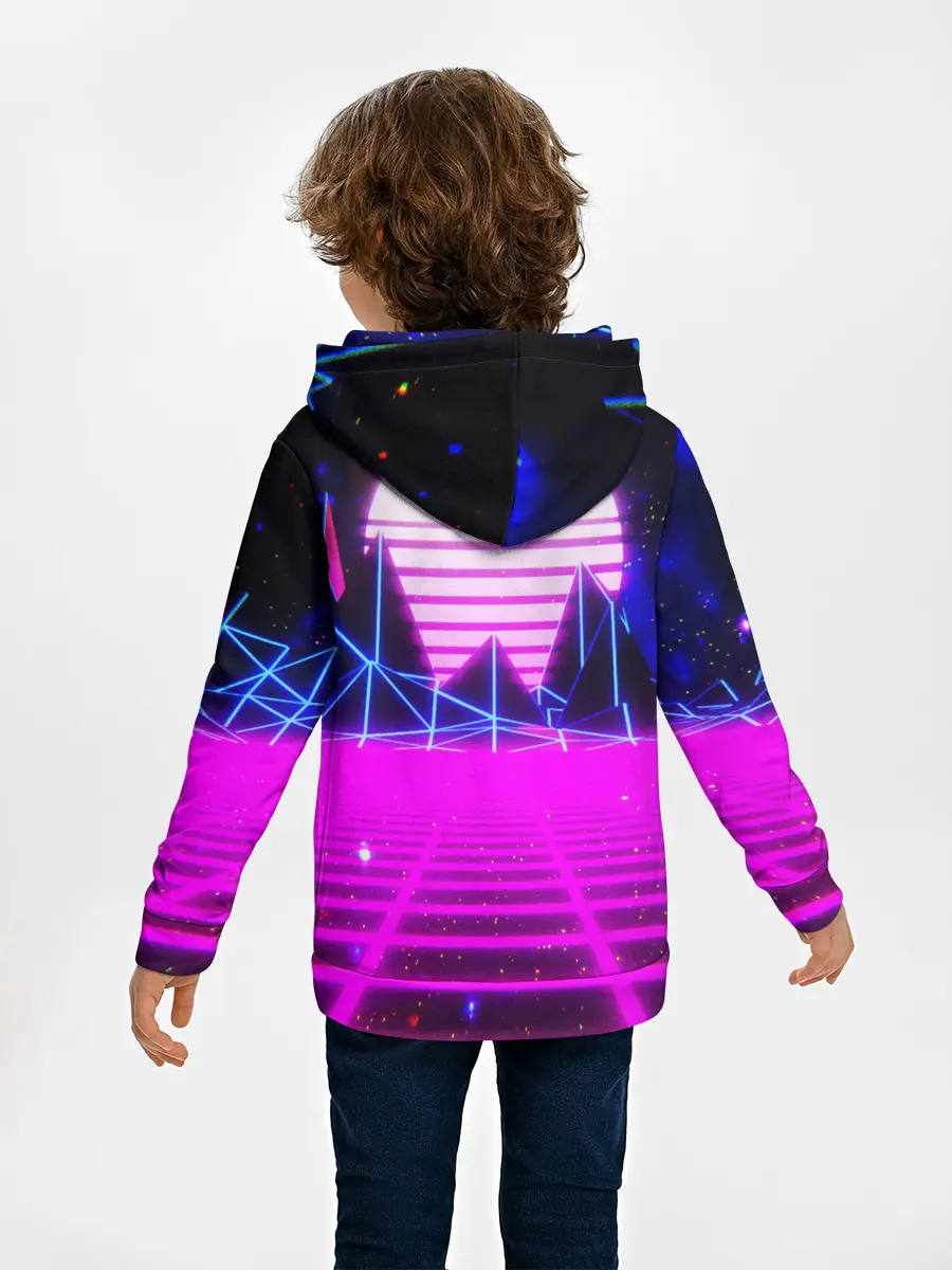 Детское худи / Ретро Стиль неон