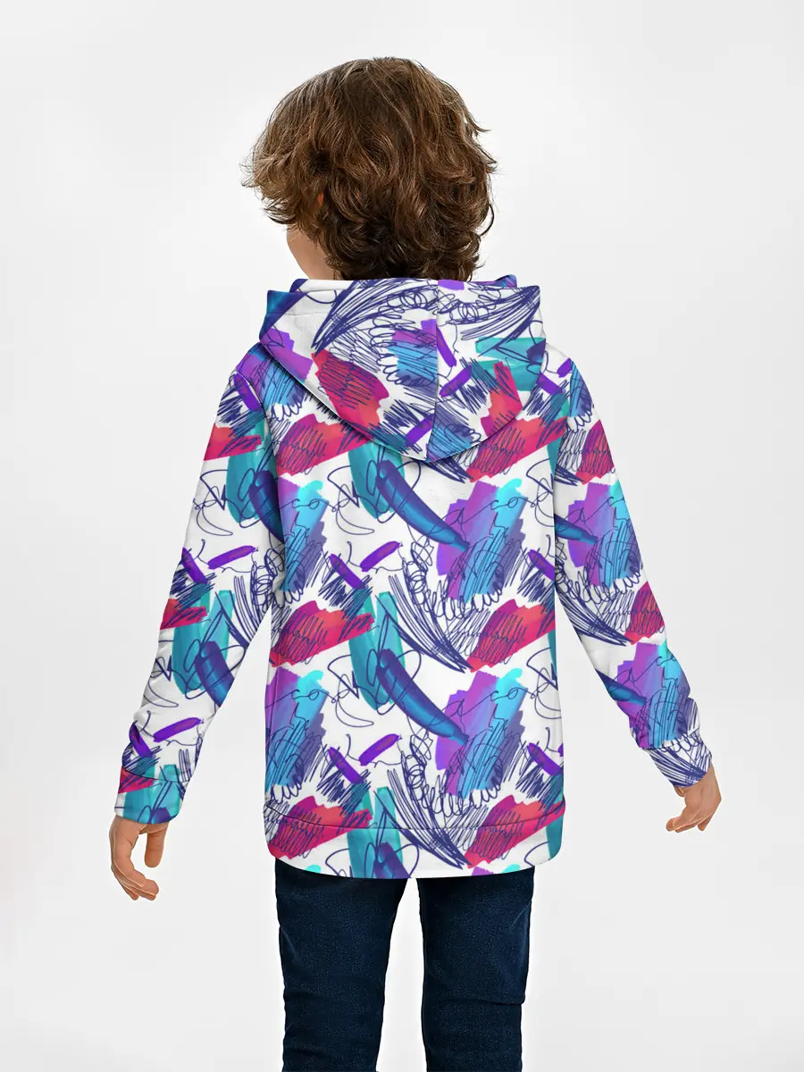 Детское худи / Абстракция пятна краски