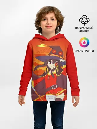 Детское худи / KonoSuba. Мегумин с посохом