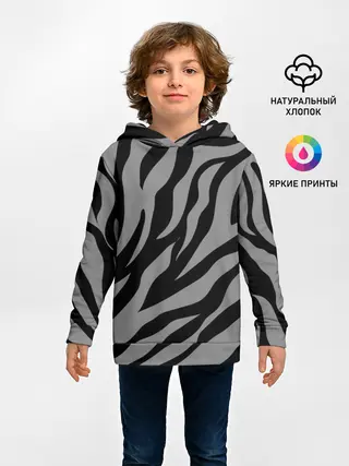 Детское худи / Камуфляж Зебра