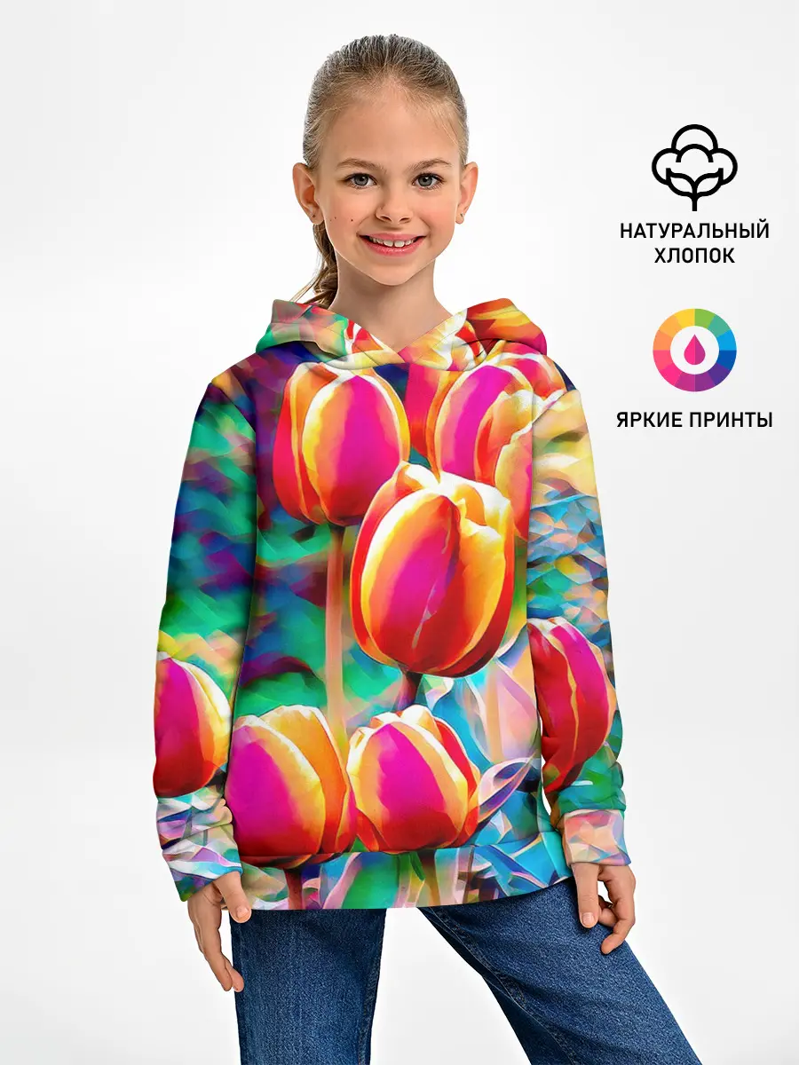 Детское худи / Тюльпаны