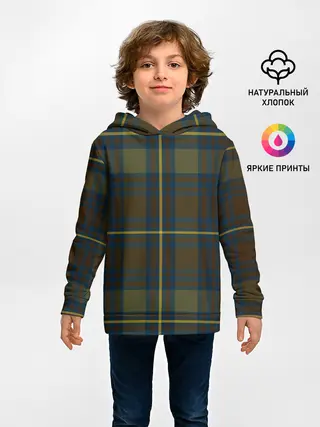 Детское худи / Шотландская клетка, тартан