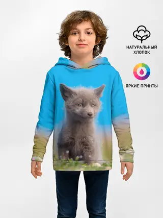 Детское худи / Смешной лисенок