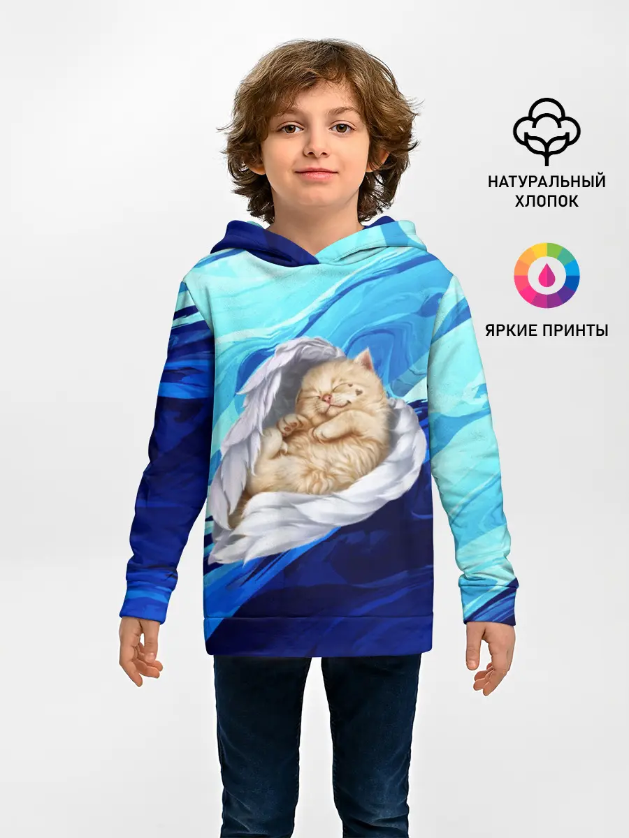 Детское худи / Котик Ангелочек
