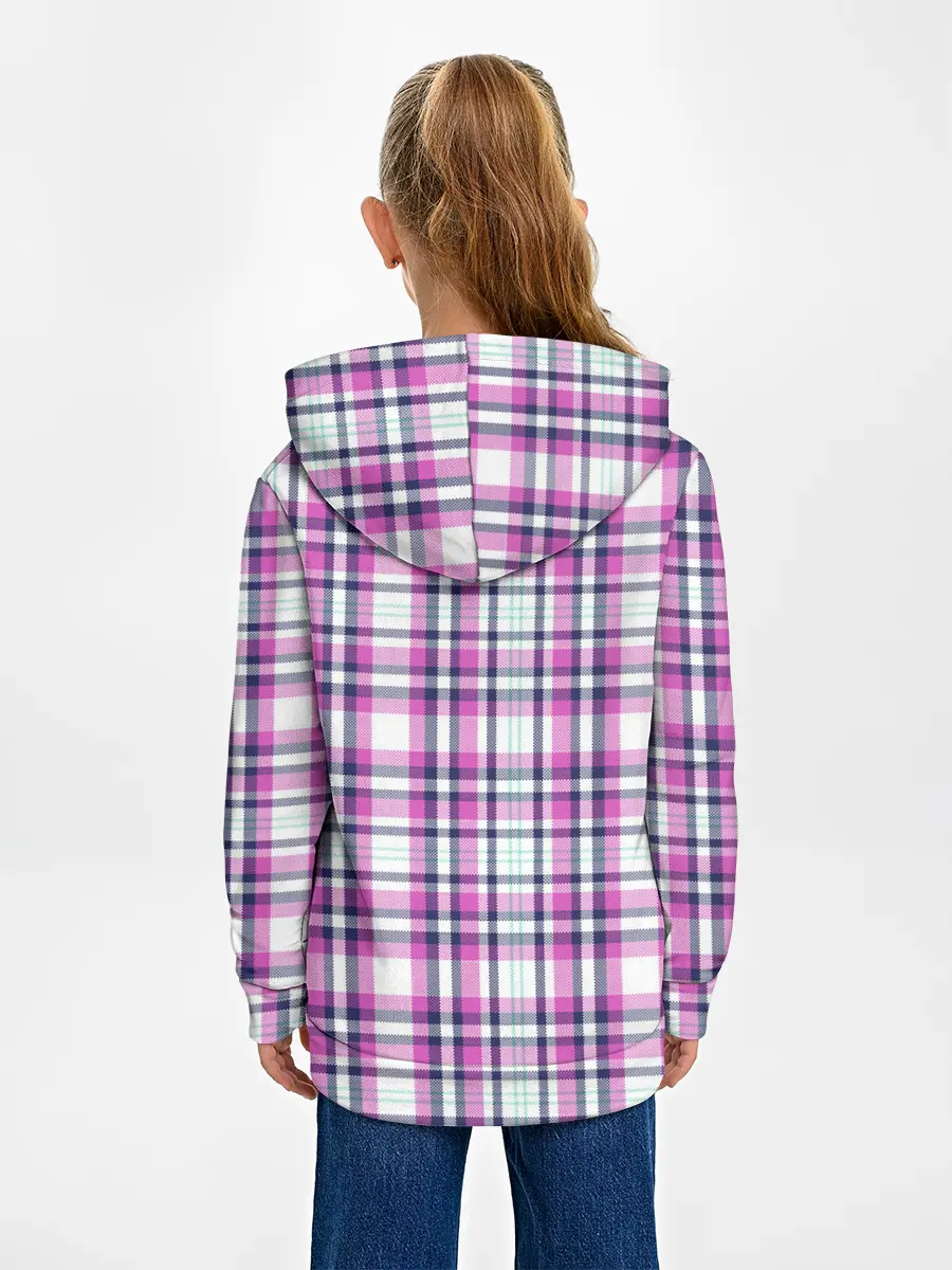 Детское худи / Текстура в клетку