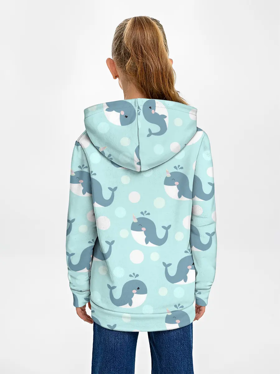 Детское худи / Единорогие киты