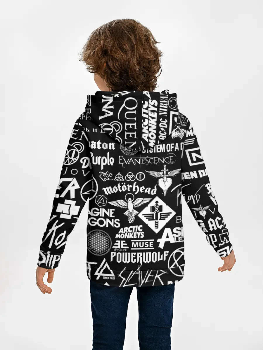 Детское худи / ЛОГОТИПЫ РОК ГРУПП