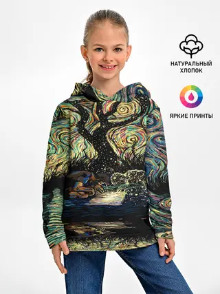 Детское худи / НОЧЬ В ЛЕСУ