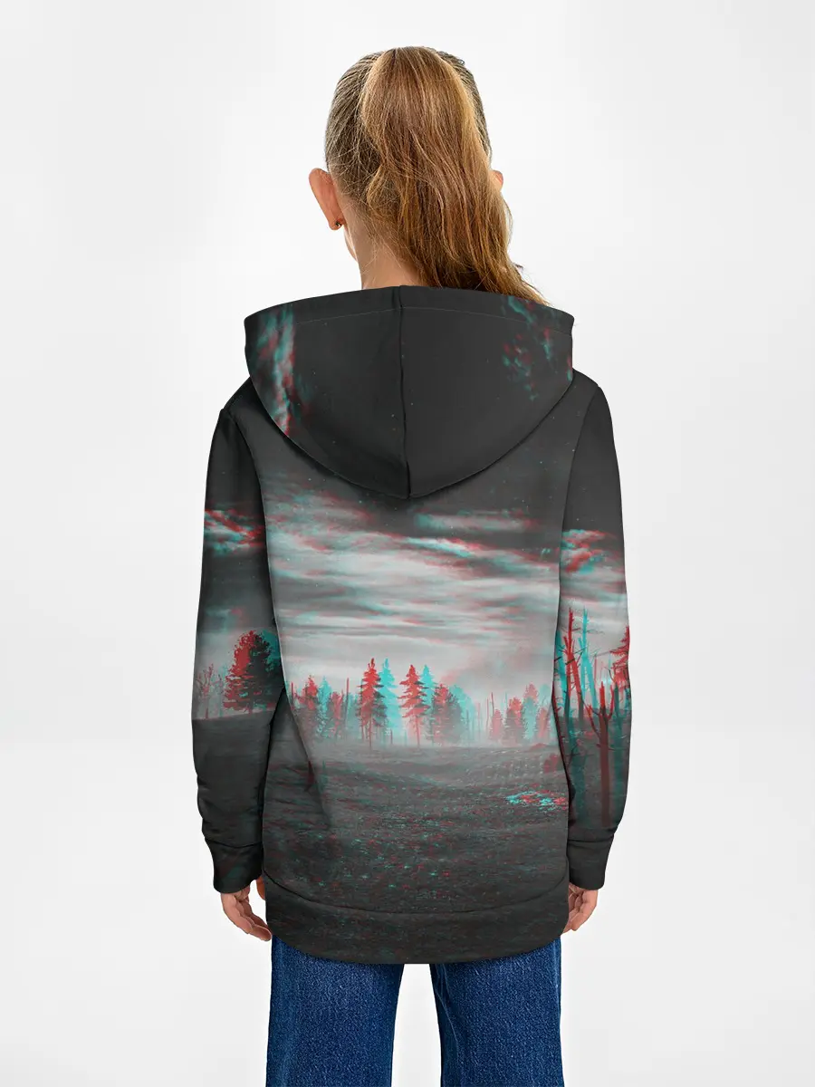 Детское худи / Siren Head Horror Glitch