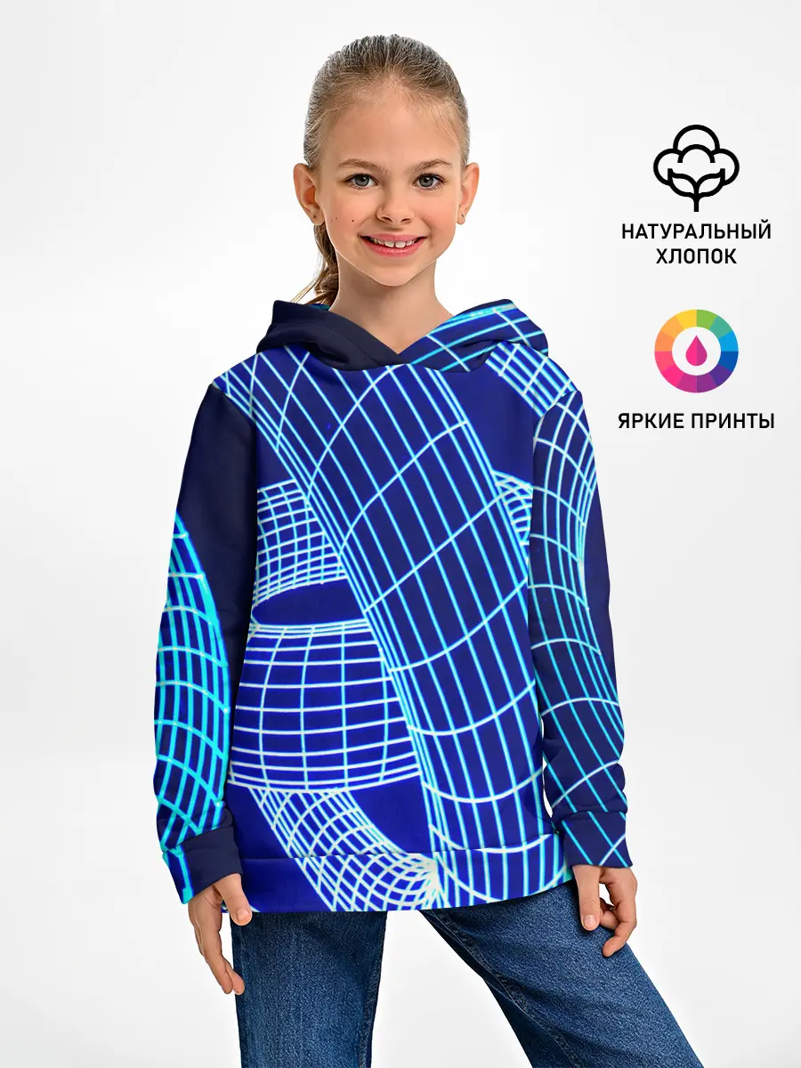 Детское худи / НЕОНОВАЯ СПИРАЛЬ