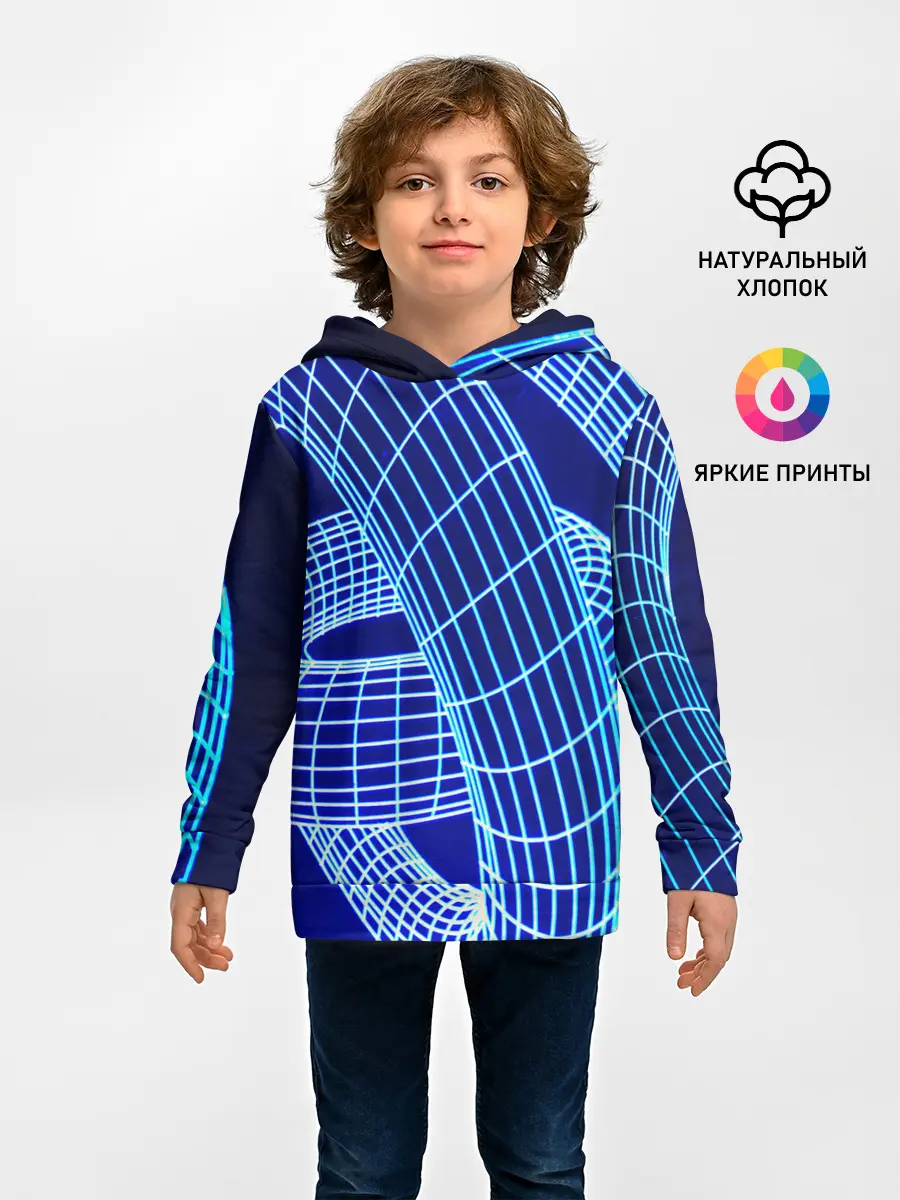 Детское худи / НЕОНОВАЯ СПИРАЛЬ