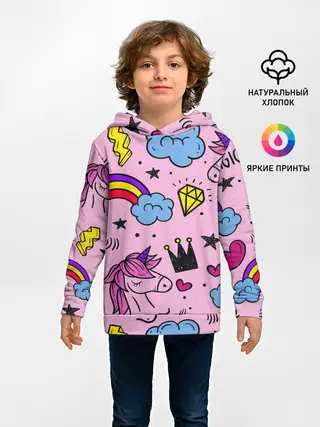 Детское худи / Единороги