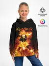 Детское худи / Чёрный клевер Аста в огне