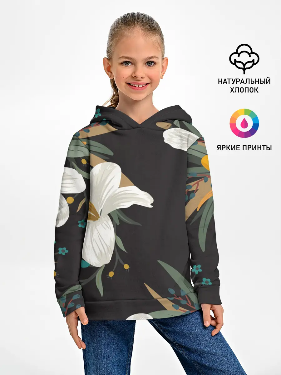 Детское худи / Цветочный арт