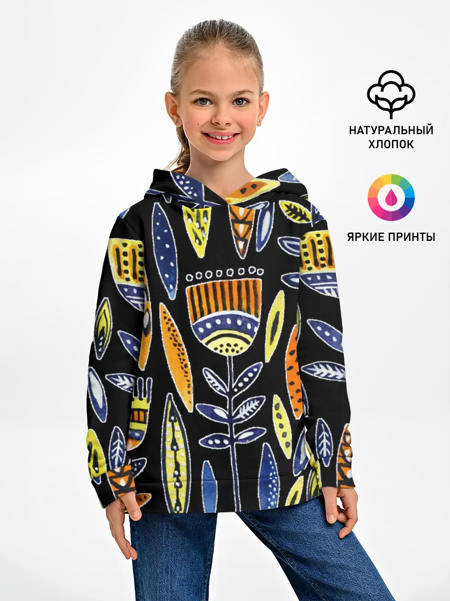Детское худи / вечные цветы фараона