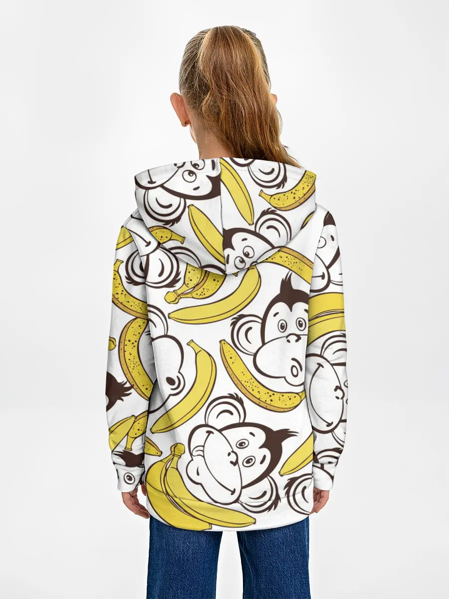 Детское худи / Обезьянки и бананы