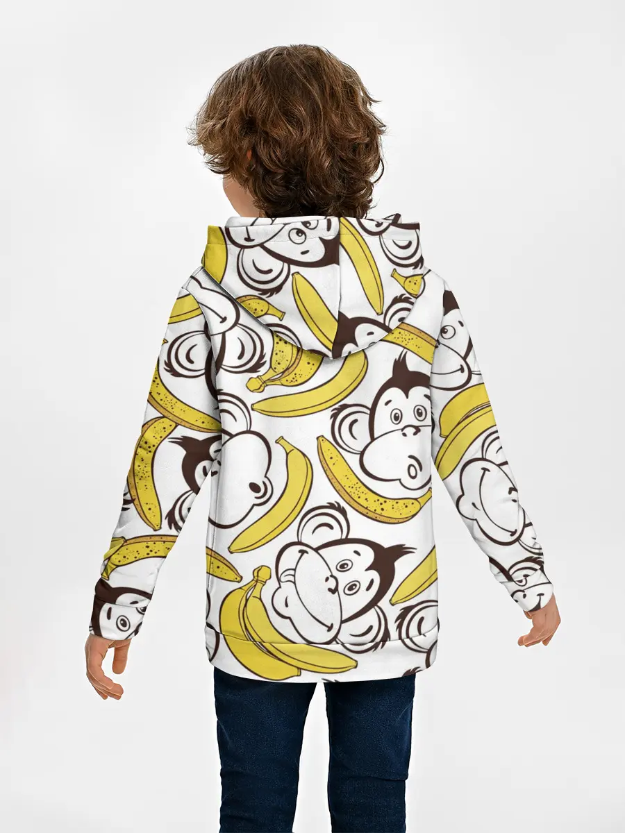 Детское худи / Обезьянки и бананы