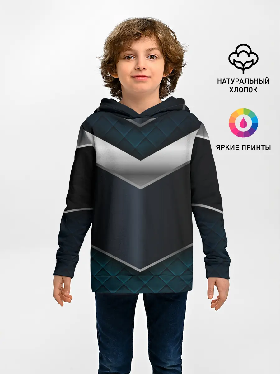 Детское худи / 3D dark metal