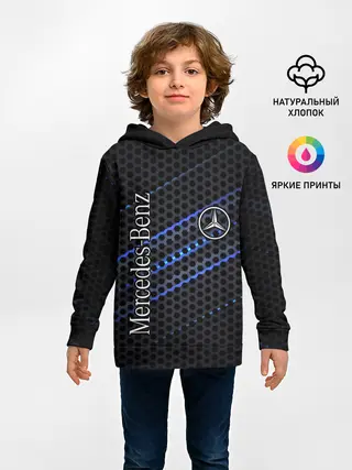 Детское худи / MERCEDES LOGO NEON