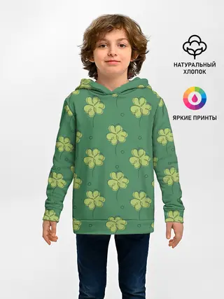 Детское худи / Узор на День святого Патрика
