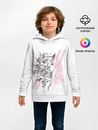 Детское худи / Zero Two Roses