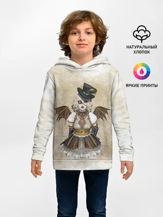 Детское худи / Стимпанк Девушка