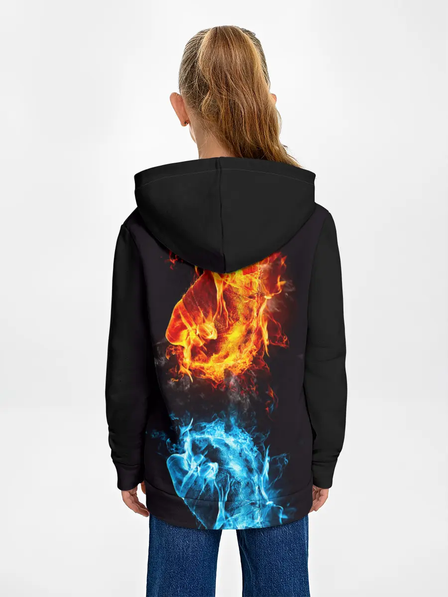 Детское худи / Огонь и Вода