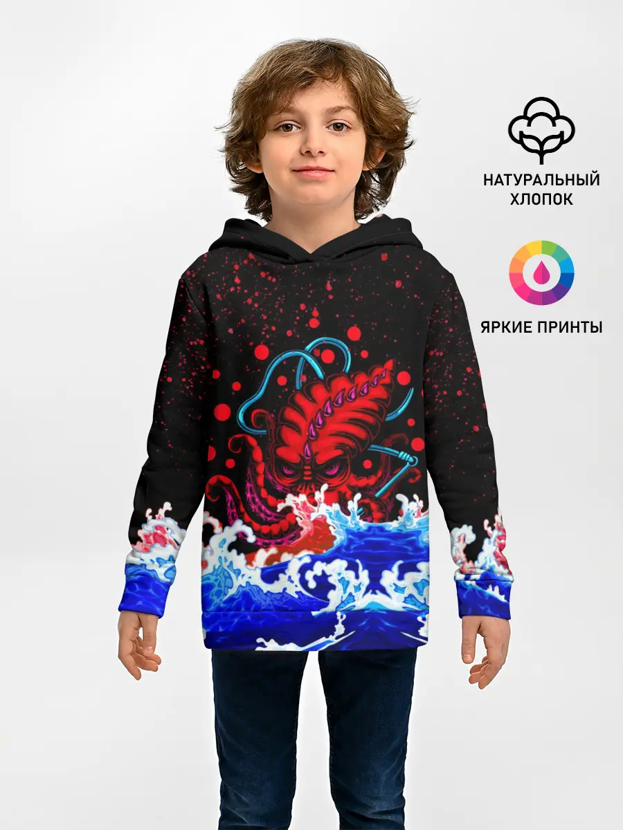 Детское худи / Кровавый Кракен Монстр