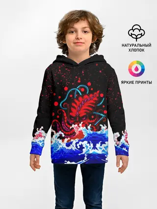 Детское худи / Кровавый Кракен Монстр