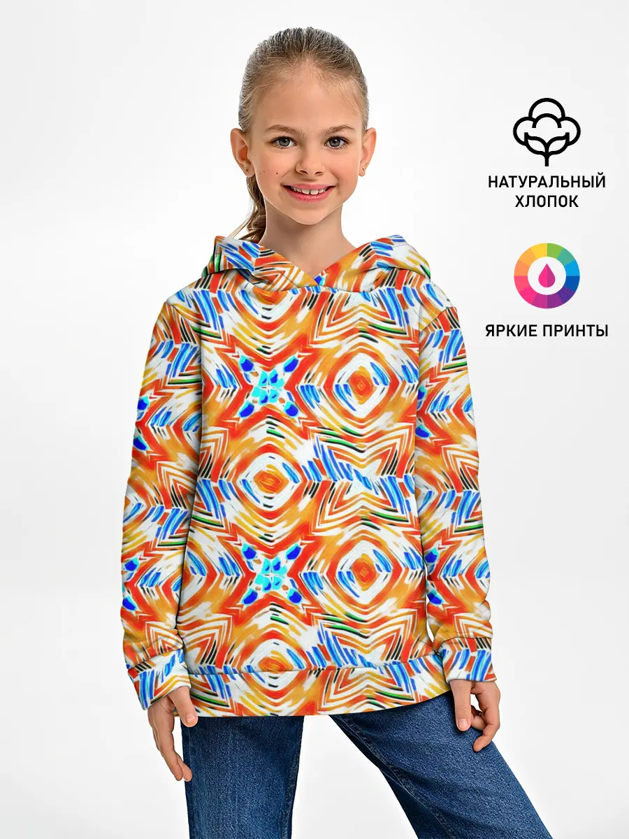 Детское худи / Летний абстрактный узор