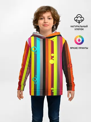Детское худи / РАДУЖНАЯ ГЕОМЕТРИЯ