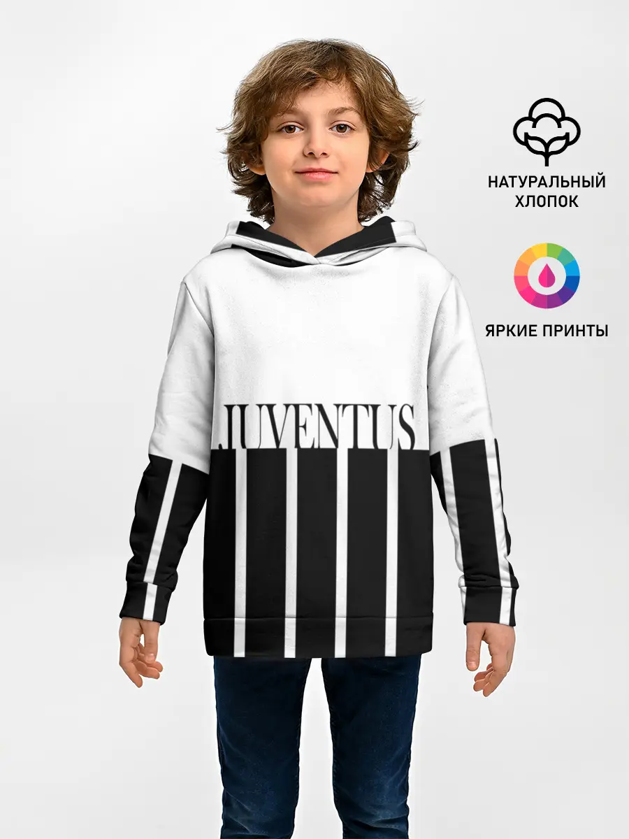 Детское худи / Juventus | Tee Black and White