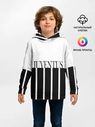 Детское худи / Juventus | Tee Black and White