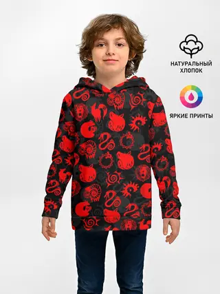 Детское худи / СИМВОЛЫ ГРЕХОВ 7 DEADLY SINS